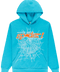 Sp5der P*nk V2 Cyan Hoodie