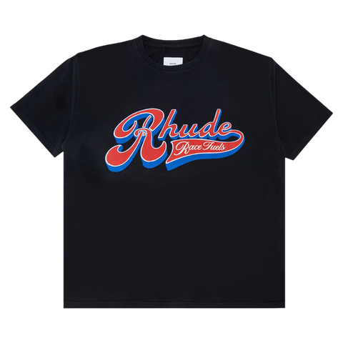 Rhude Pit Stop Black/Red/Blue Tee