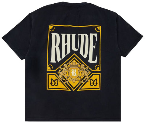 Rhude Playing Card Vintage Black/Yellow Tee