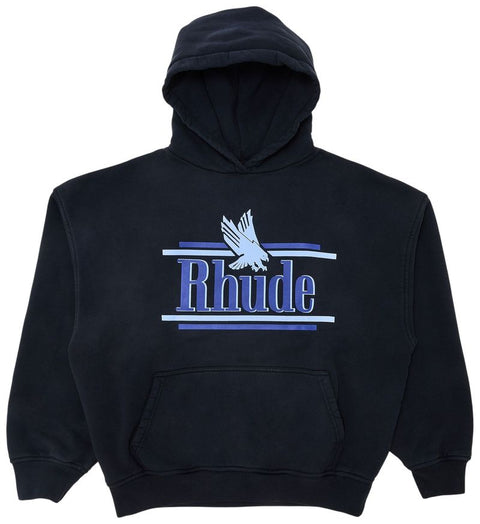 Rhude Rossa Vintage Black/Blue Hoodie