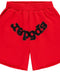Sp5der OG Web Studded Red Shorts
