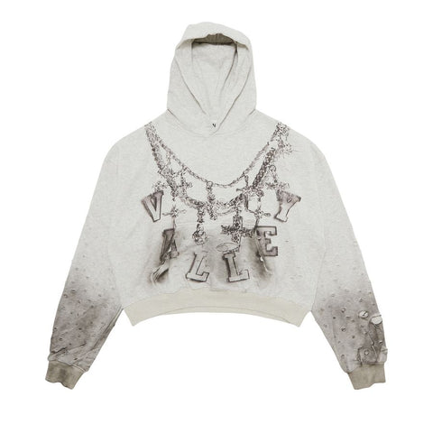 Vale Big Chain Ash Grey Hoodie