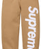 Supreme Satin Appliqué Tan Sweatpants