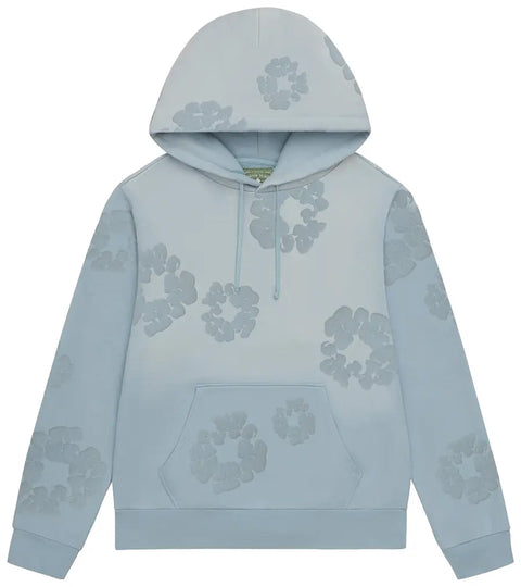 Denim Tears Cotton Wreath Mono Light Blue Hoodie