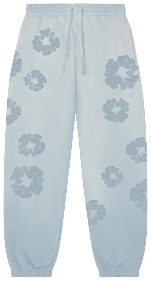 Denim Tears Cotton Wreath Mono Light Blue Sweatpants