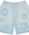Denim Tears Cotton Wreath Mono Light Blue Sweatshorts