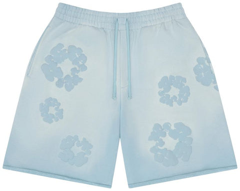 Denim Tears Cotton Wreath Mono Light Blue Sweatshorts