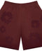 Denim Tears Cotton Wreath Mono Beet Root Sweatshorts