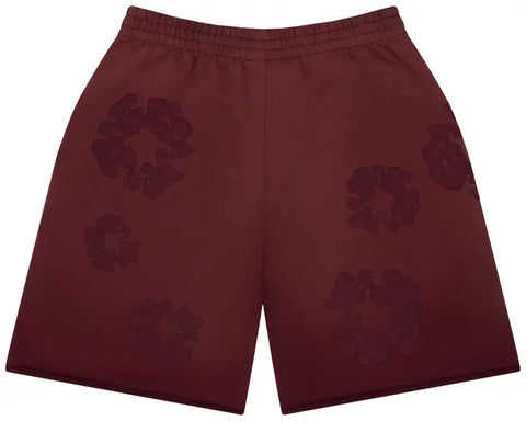 Denim Tears Cotton Wreath Mono Beet Root Sweatshorts