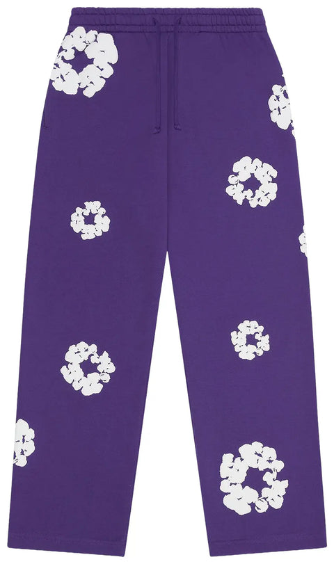 Denim Tears Cotton Wreath Purple Baggy Sweatpants