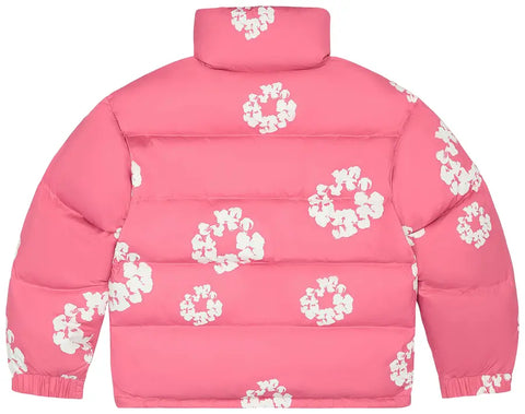 Denim Tears Cotton Wreath Pink Puffer Jacket