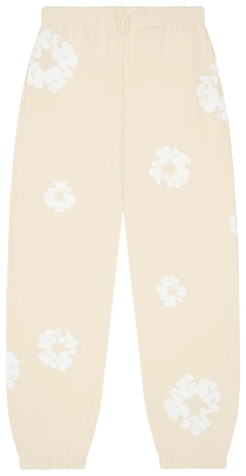 Denim Tears Cotton Wreath Oatmeal Sweatpants