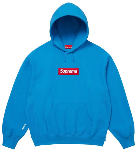 Supreme Box Logo FW25 Cyan Hoodie