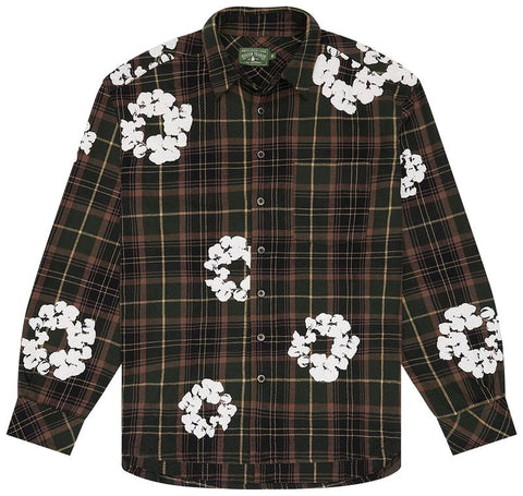 Denim Tears Cotton Wreath Green Plaid Flannel