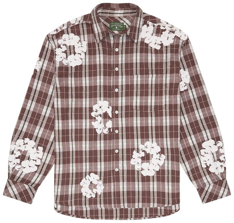 Denim Tears Cotton Wreath Brown Plaid Flannel