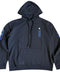 Chrome Hearts Blue Vertical Logo Black Hoodie