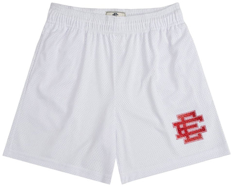 Eric Emanuel Valentines Bright White/Red Shorts