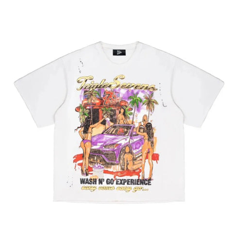 Triple Sevens Wash & Go White Tee