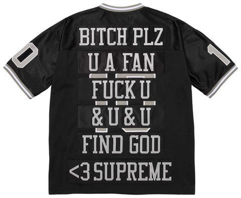 Supreme Find God Black Football Jersey