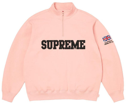 Supreme Shop Flag Pink Quarter Zip