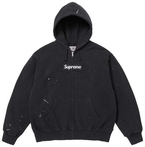 Supreme MM6 Mason Margiela Box Logo Black Zip Up