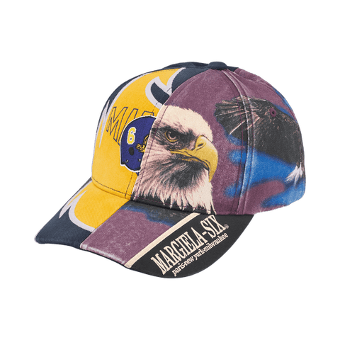 Supreme MM6 Maison Margiela Split Purple 6 Panel Hat