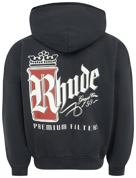 Rhude Fumar 91 Vintage Black/White/Red Hoodie
