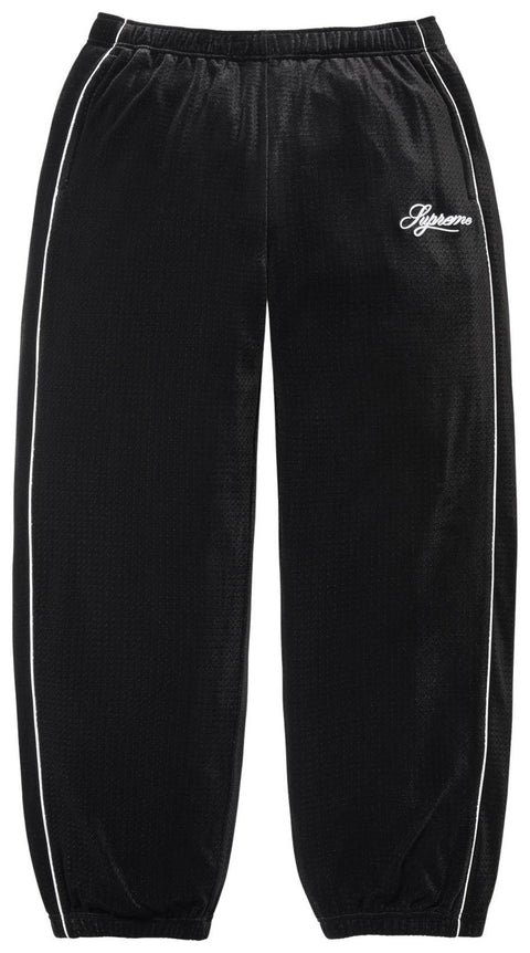 Supreme Velour Mesh Black Track Pants