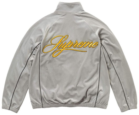 Supreme Velour Mesh Silver Track Jacket