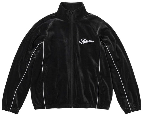 Supreme Velour Mesh Black Track Jacket