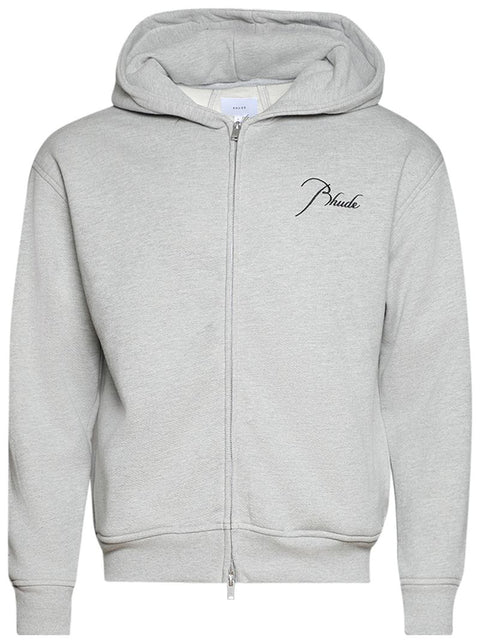 Rhude Classique Heather Grey/Black Zip Up