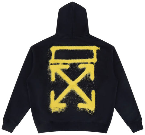 Off-White Sprayed Arrow Black Hoodie