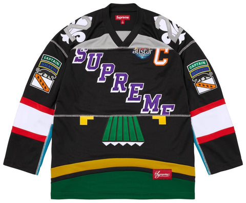 Supreme Paneled Black Hockey Jersey