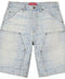 Supreme Repeat Jacquard Double Knee Denim Shorts