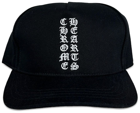 Chrome Hearts Eyechart Black Baseball Cap