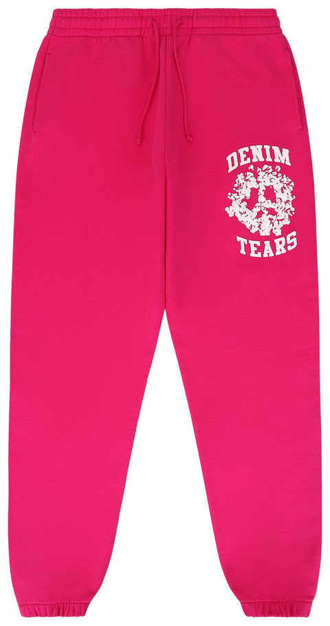 Denim Tears University Pink/White Sweatpants