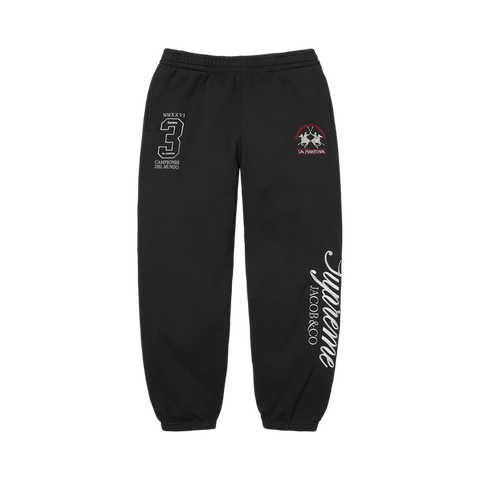 Supreme x La Martina x Jacob & Co Black Sweatpants