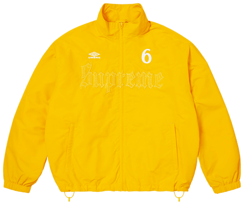Supreme Umbro Rhinestone Yellow Track Jacket