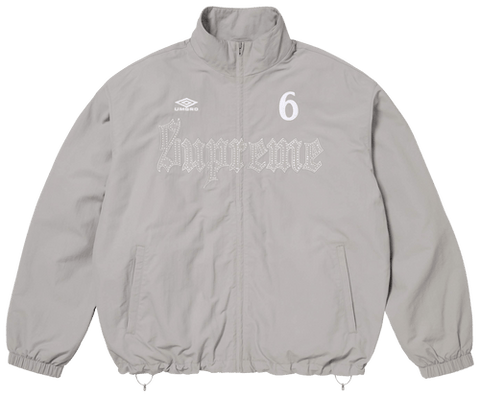 Supreme Umbro Rhinestone Grey Track Jacket