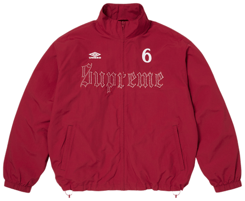 Supreme Umbro Rhinestone Red Track Jacket