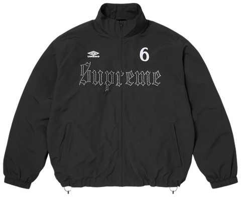 Supreme Umbro Rhinestone Black Track Jacket