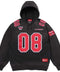 Supreme Jersey Washed Black Hoodie