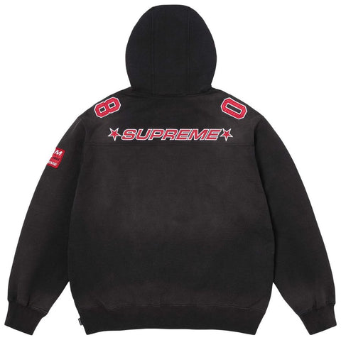 Supreme Jersey Washed Black Hoodie