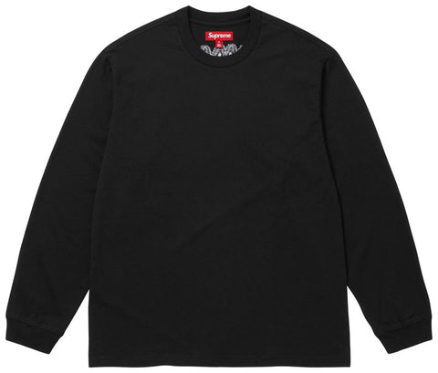 Supreme Intarsia Black L/S Tee