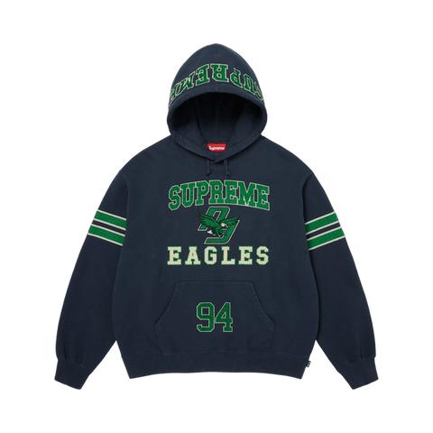 Supreme Rhinestone Eagle Navy Hoodie