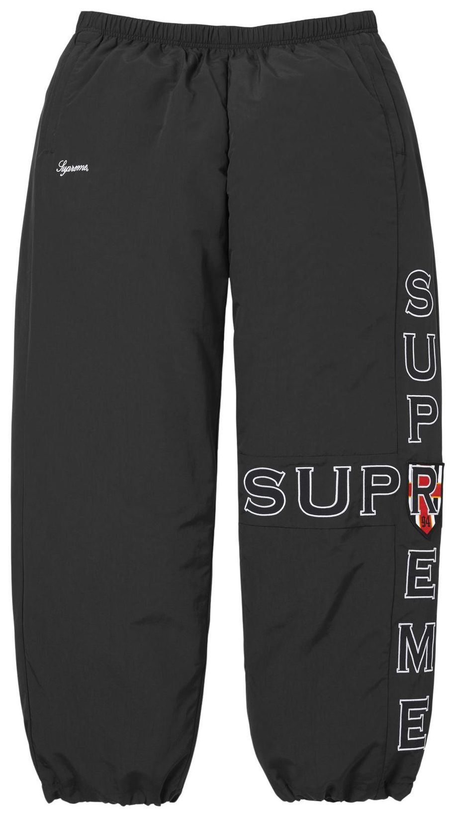 Supreme Cross Black Track Pants – Courtside Kicks