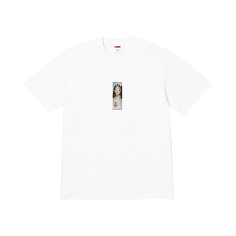 Supreme Prayer Card Box Logo White Tee