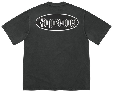 Supreme Cracked Pocket Black Tee