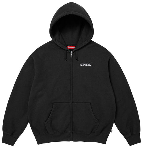 Supreme FW26 Blessed Appliqué Black Zip Up