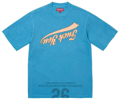 Supreme Cracked Flipped Blue/Brown Tee
